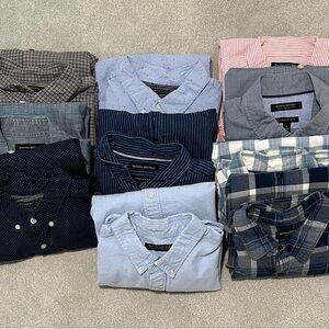 Banana Republic Casual Button Down Shirts Blue and Gray